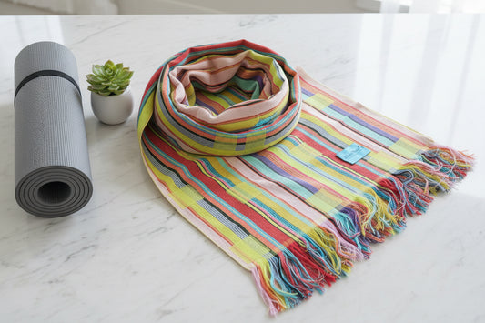 CocooncOMo – Certified Cotton Yoga Shawl from Como - Square