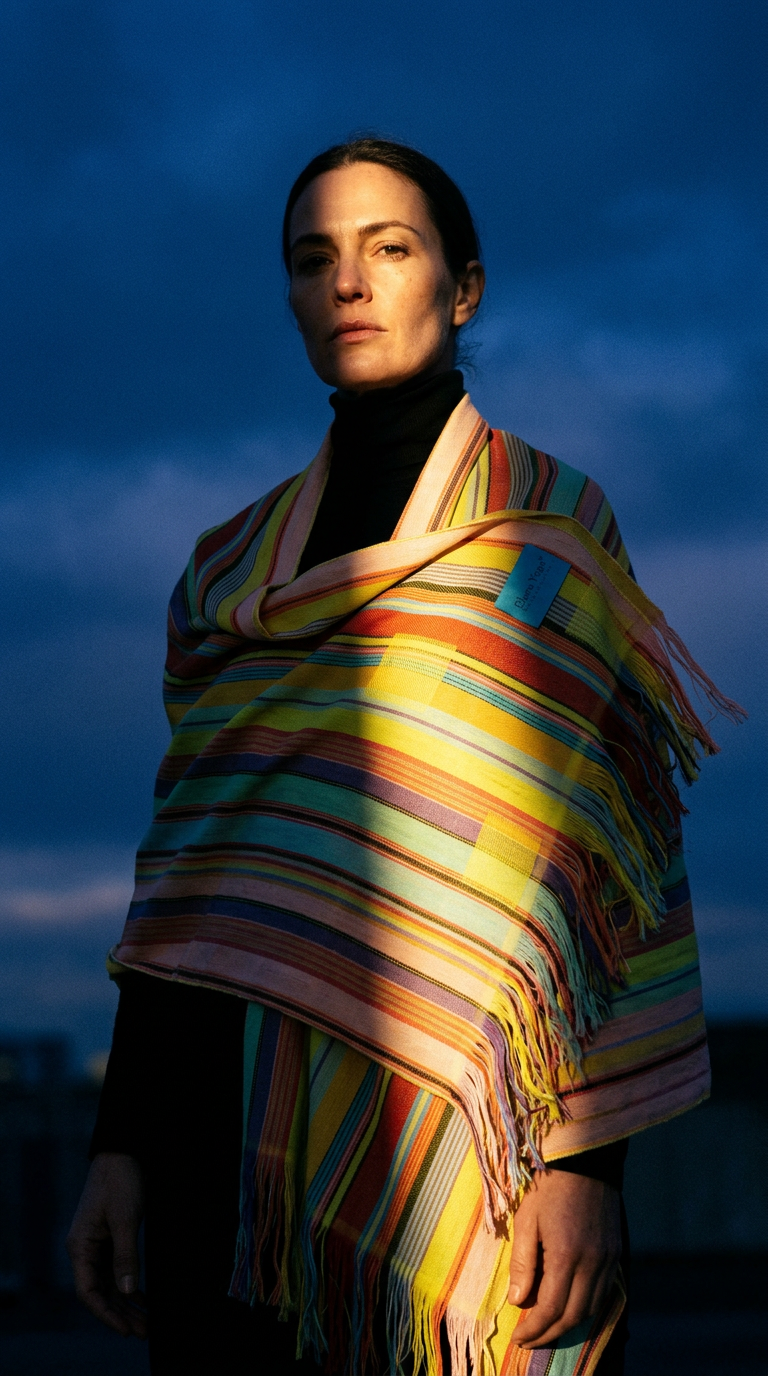 CocooncOMo – Certified Cotton Yoga Shawl from Como - Square
