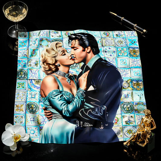Boris Dondé Silk Scarf - Elvis and Marilyn